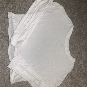 VS white long sleeve crop top